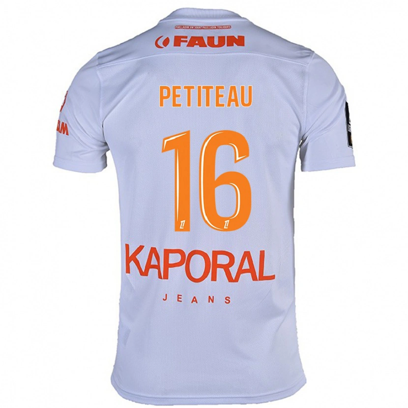Danxen Män Marie Petiteau #16 Vit Bortatröja Matchtröjor 2024/25 Tröjor T-Tröja