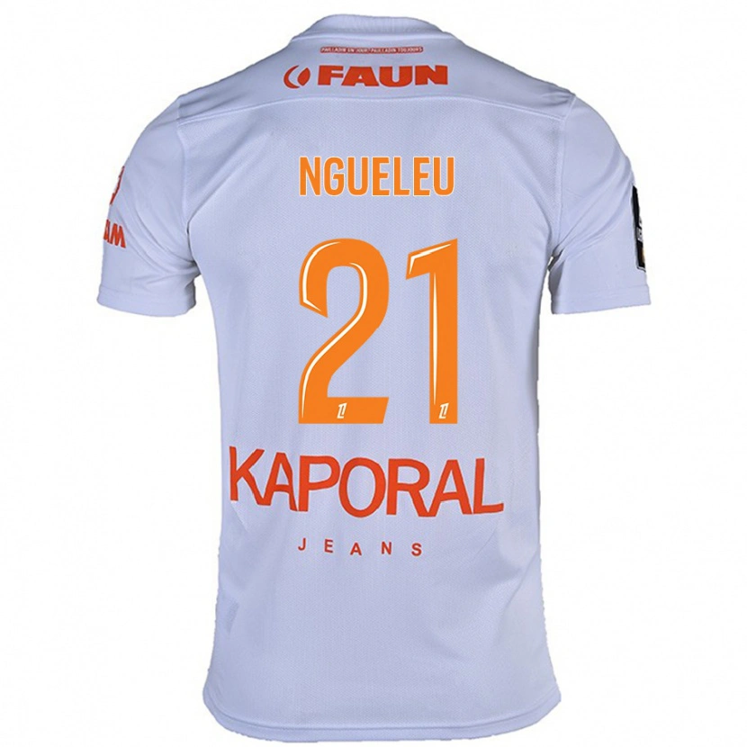 Danxen Män Nina Ngueleu #21 Vit Bortatröja Matchtröjor 2024/25 Tröjor T-Tröja