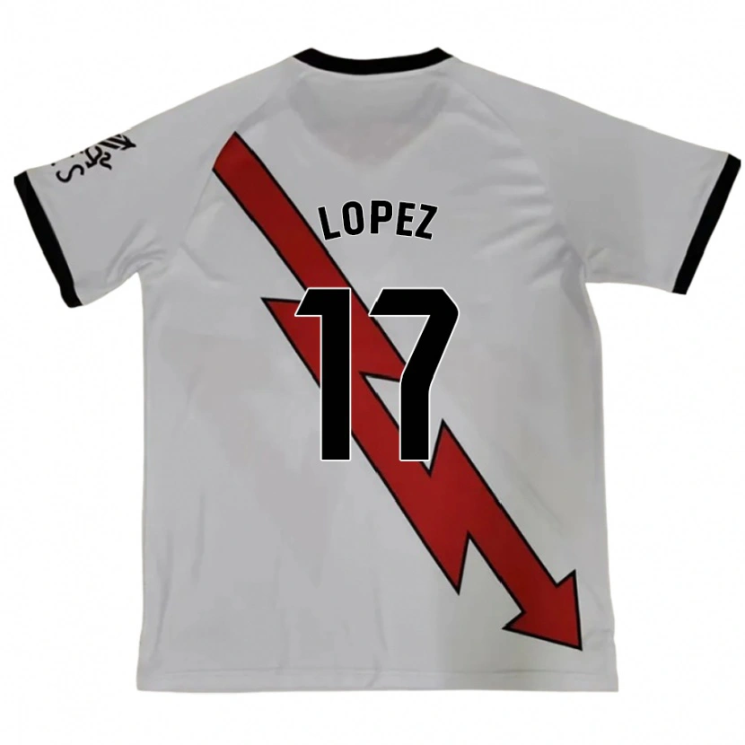Danxen Män Unai López #17 Röd Bortatröja Matchtröjor 2024/25 Tröjor T-Tröja