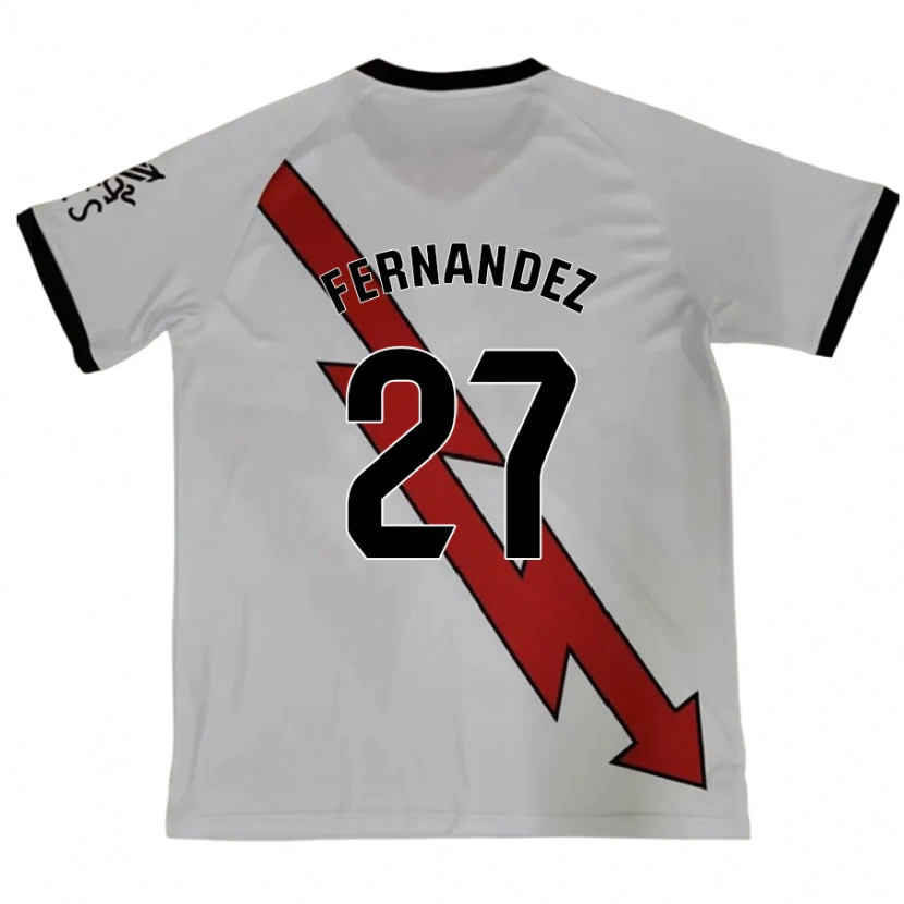 Danxen Män Pelayo Fernández #27 Röd Bortatröja Matchtröjor 2024/25 Tröjor T-Tröja