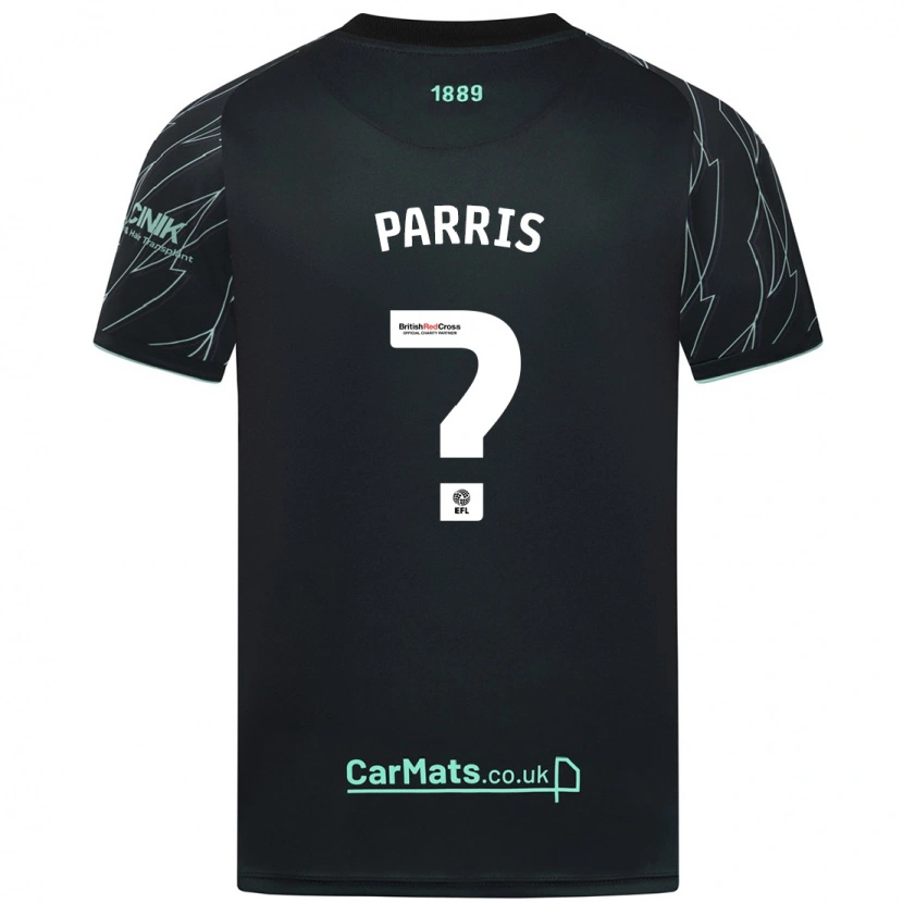 Danxen Män Mekhi Haughton-Parris #0 Svart Grön Bortatröja Matchtröjor 2024/25 Tröjor T-Tröja