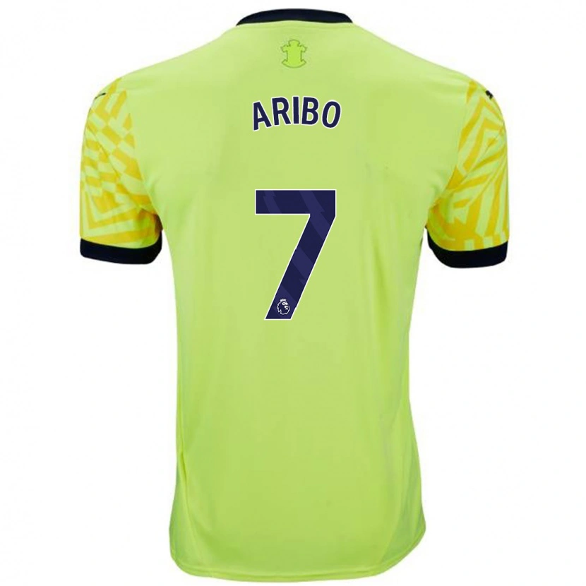 Danxen Män Joe Aribo #7 Gul Bortatröja Matchtröjor 2024/25 Tröjor T-Tröja