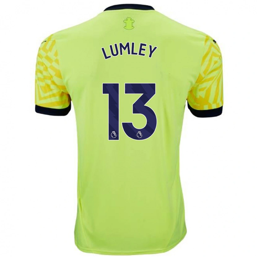 Danxen Män Joe Lumley #13 Gul Bortatröja Matchtröjor 2024/25 Tröjor T-Tröja