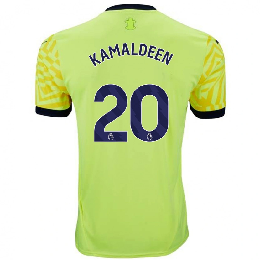 Danxen Män Kamaldeen Sulemana #20 Gul Bortatröja Matchtröjor 2024/25 Tröjor T-Tröja