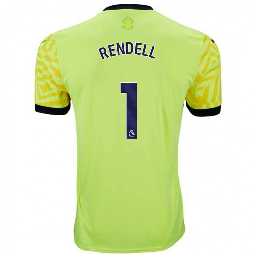 Danxen Män Kayla Rendell #1 Gul Bortatröja Matchtröjor 2024/25 Tröjor T-Tröja