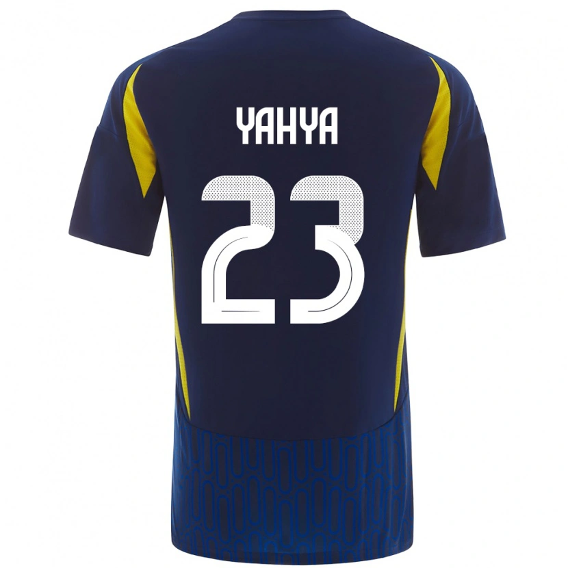Danxen Män Ayman Yahya #23 Blågul Bortatröja Matchtröjor 2024/25 Tröjor T-Tröja