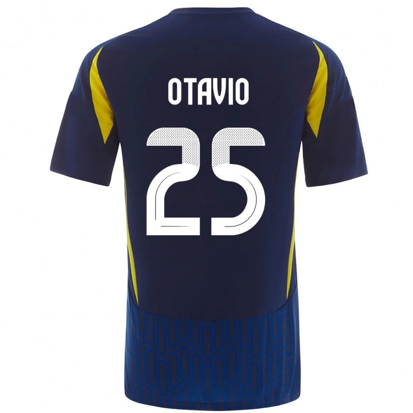Danxen Män Otávio #25 Blågul Bortatröja Matchtröjor 2024/25 Tröjor T-Tröja