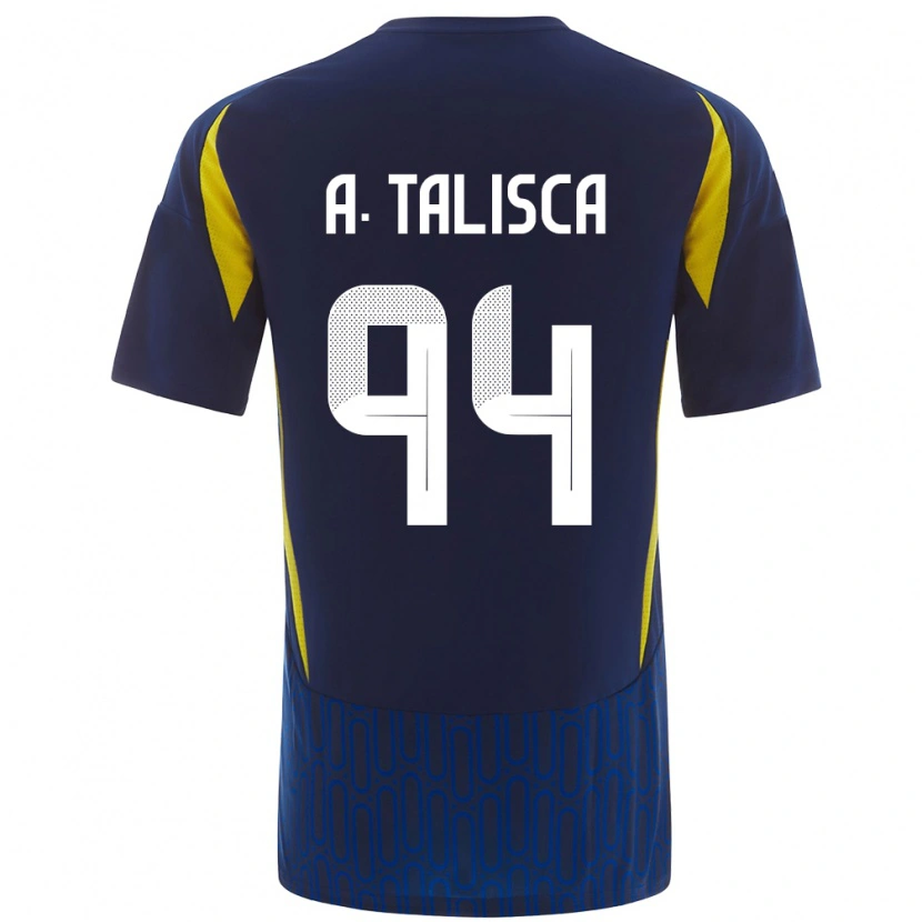 Danxen Män Talisca #94 Blågul Bortatröja Matchtröjor 2024/25 Tröjor T-Tröja