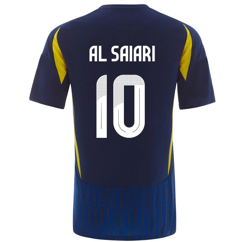 Danxen Män Mubarkh Al-Saiari #10 Blågul Bortatröja Matchtröjor 2024/25 Tröjor T-Tröja