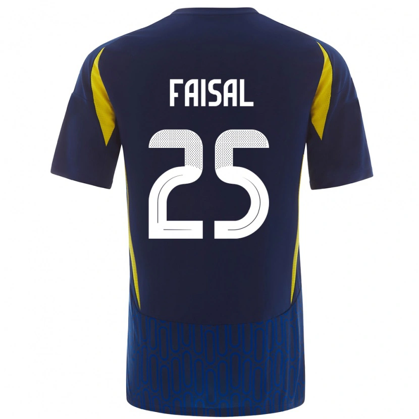 Danxen Män Samira Faisal #25 Blågul Bortatröja Matchtröjor 2024/25 Tröjor T-Tröja