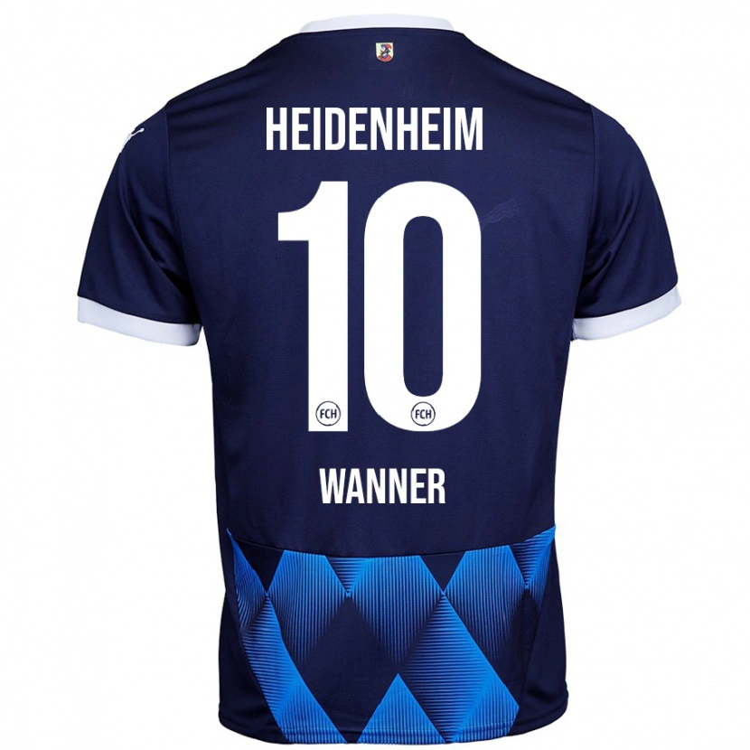Danxen Män Paul Wanner #10 Mörk Marinblå Bortatröja Matchtröjor 2024/25 Tröjor T-Tröja