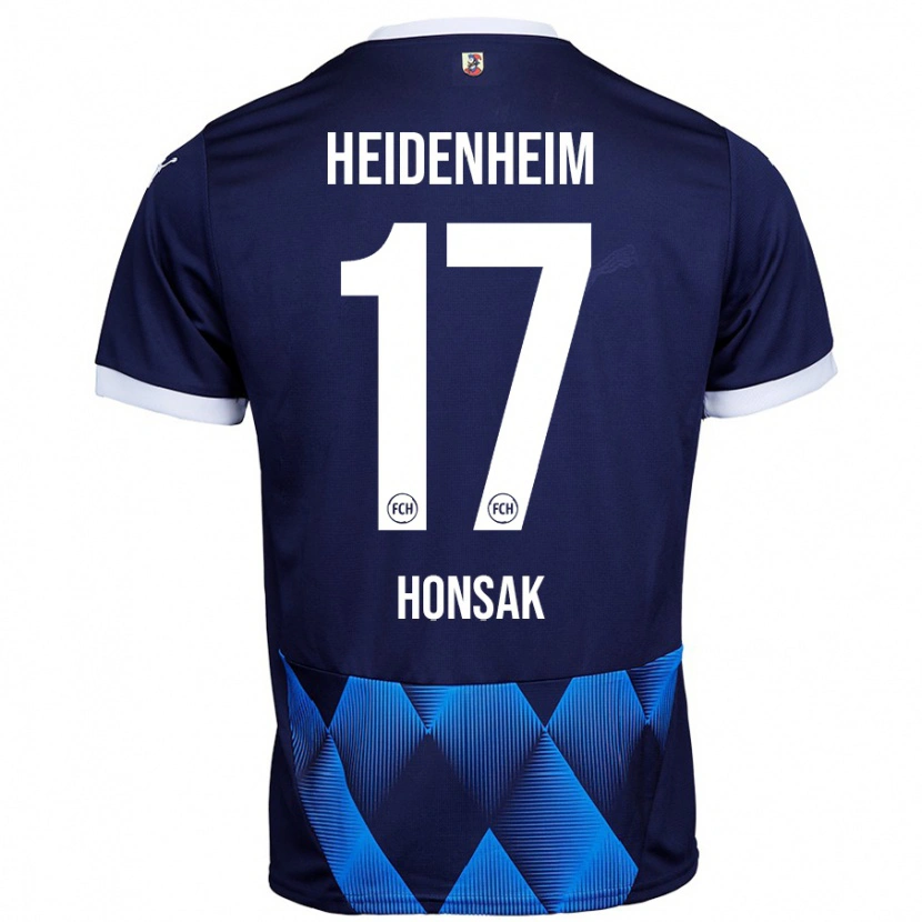 Danxen Män Mathias Honsak #17 Mörk Marinblå Bortatröja Matchtröjor 2024/25 Tröjor T-Tröja