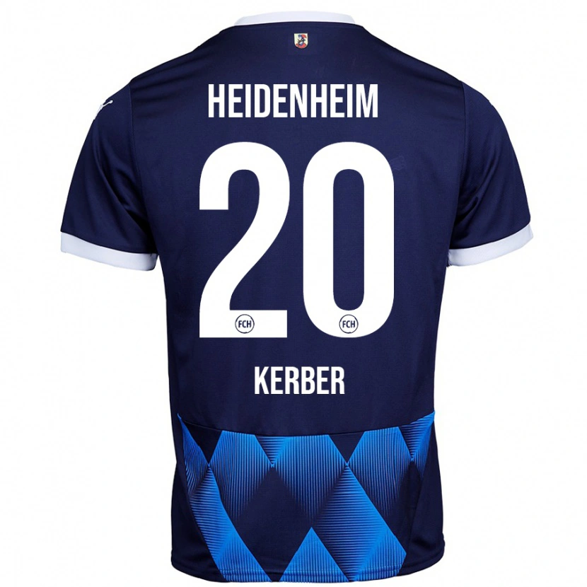 Danxen Män Luca Kerber #20 Mörk Marinblå Bortatröja Matchtröjor 2024/25 Tröjor T-Tröja