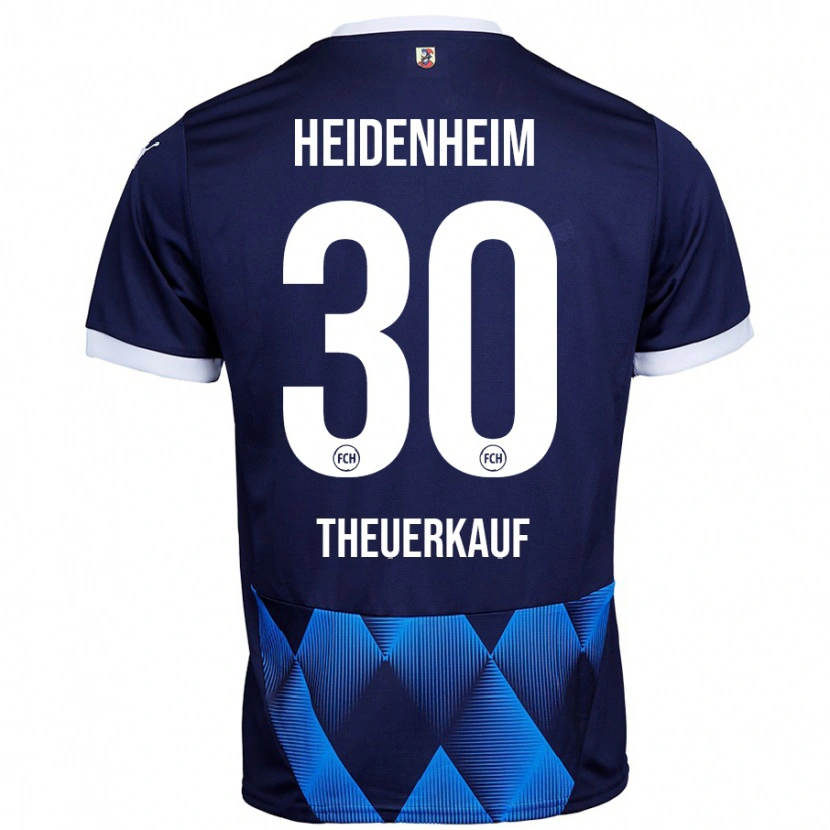 Danxen Män Norman Theuerkauf #30 Mörk Marinblå Bortatröja Matchtröjor 2024/25 Tröjor T-Tröja