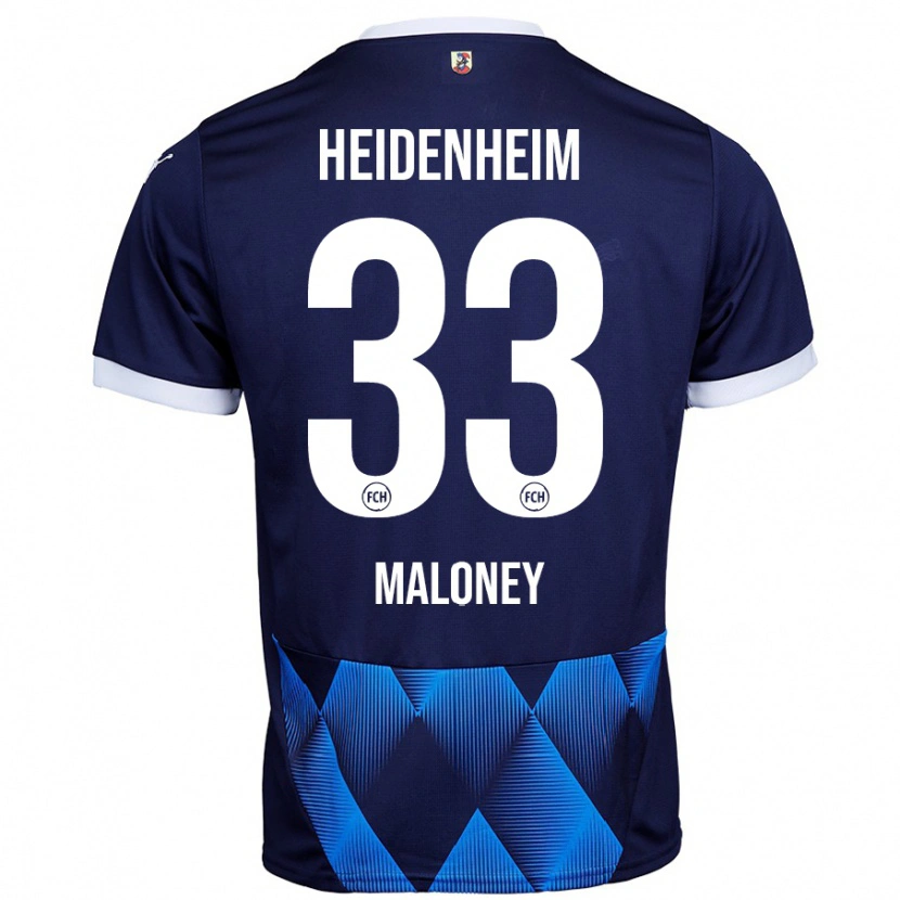 Danxen Män Lennard Maloney #33 Mörk Marinblå Bortatröja Matchtröjor 2024/25 Tröjor T-Tröja