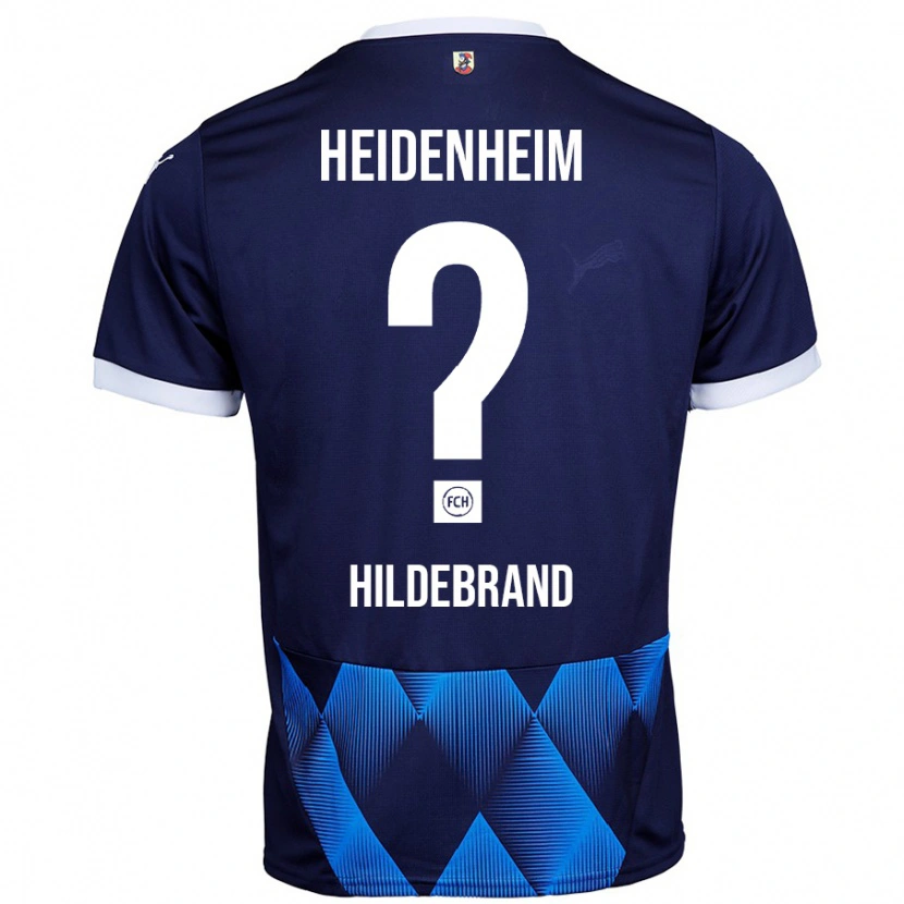 Danxen Män Jan Hildebrand #0 Mörk Marinblå Bortatröja Matchtröjor 2024/25 Tröjor T-Tröja