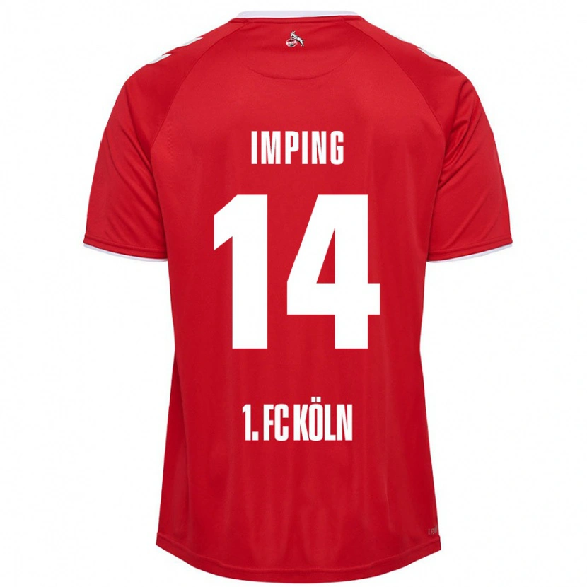 Danxen Män Carlotta Imping #14 Röd Vit Bortatröja Matchtröjor 2024/25 Tröjor T-Tröja