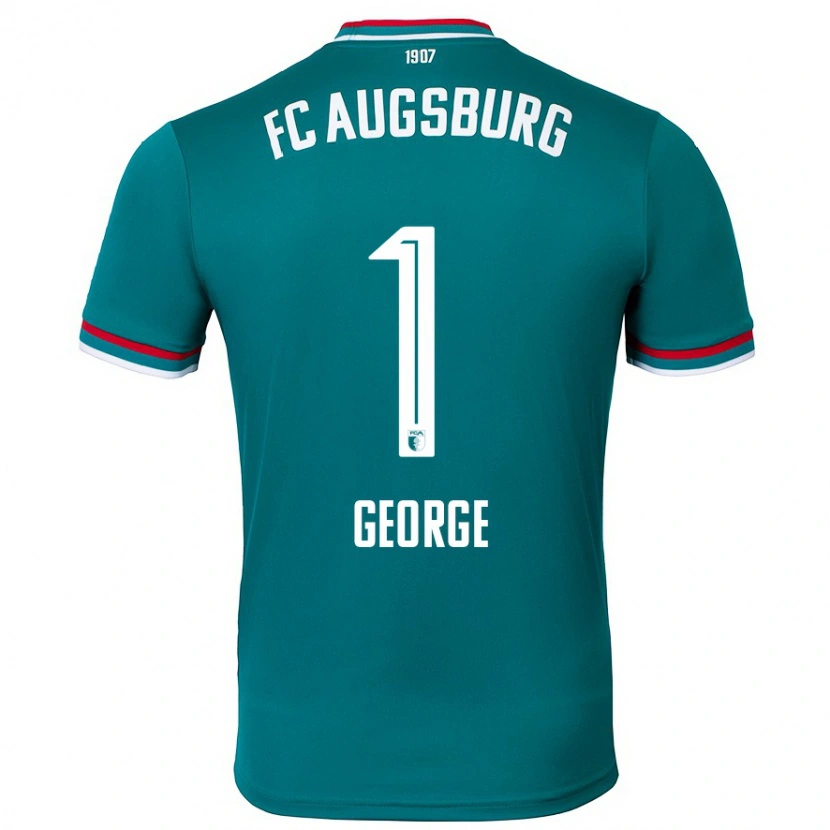 Danxen Män Noah George #1 Mörkgrön Bortatröja Matchtröjor 2024/25 Tröjor T-Tröja