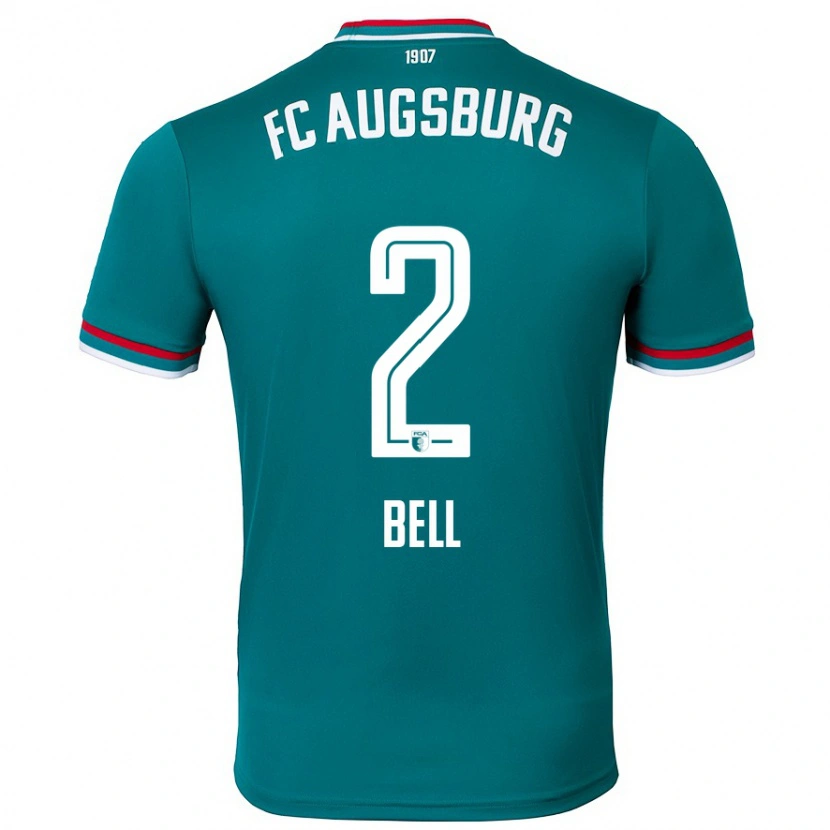 Danxen Män Julian Bell #2 Mörkgrön Bortatröja Matchtröjor 2024/25 Tröjor T-Tröja