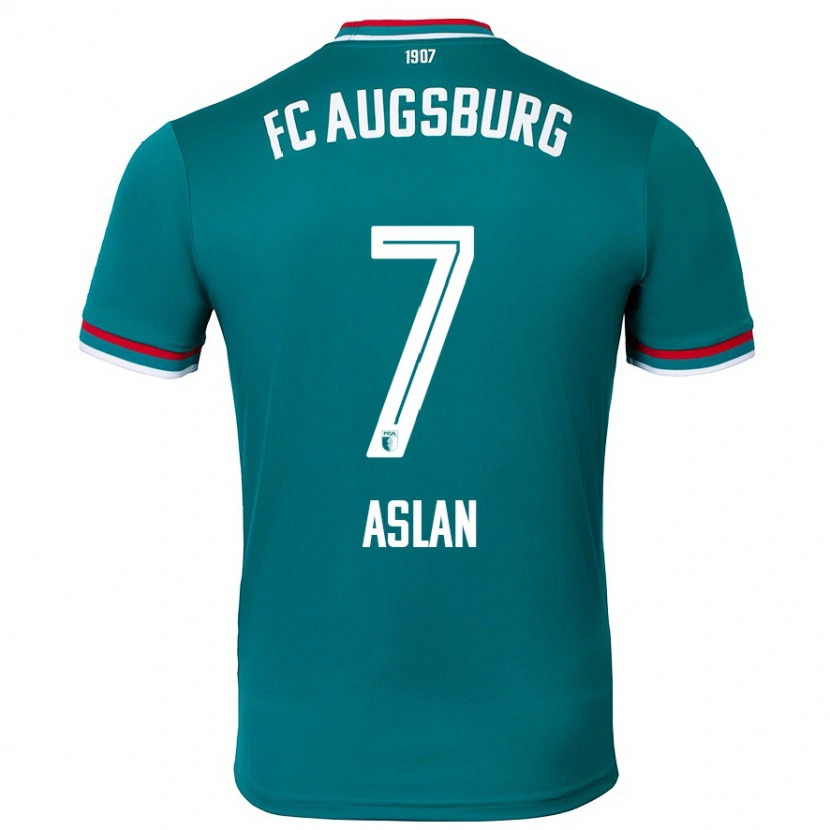 Danxen Män Berkay Aslan #7 Mörkgrön Bortatröja Matchtröjor 2024/25 Tröjor T-Tröja