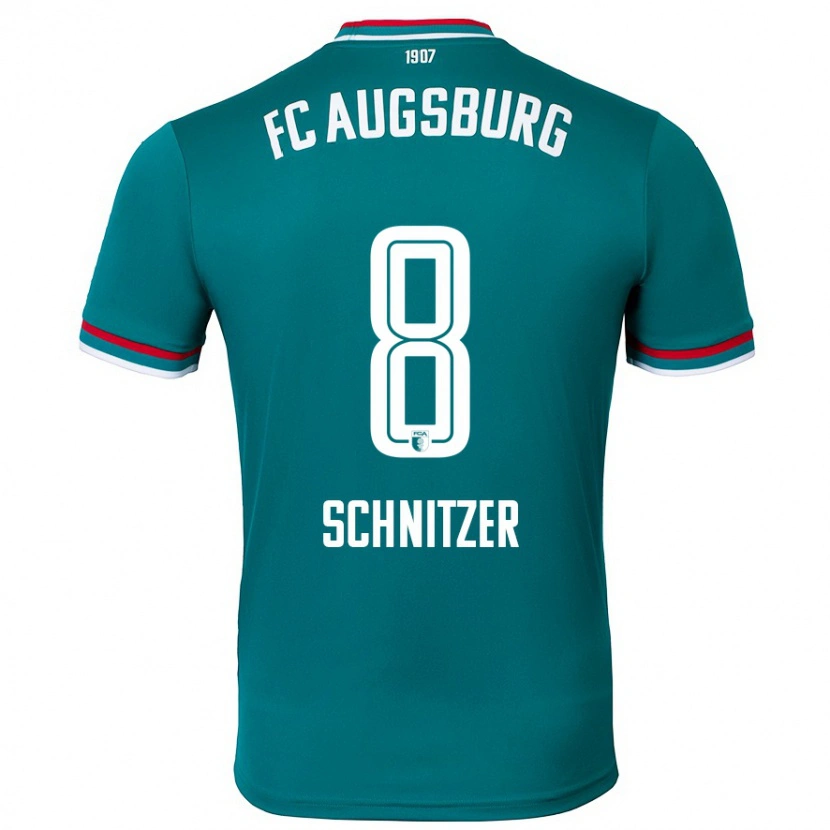 Danxen Män Tim Schnitzer #8 Mörkgrön Bortatröja Matchtröjor 2024/25 Tröjor T-Tröja