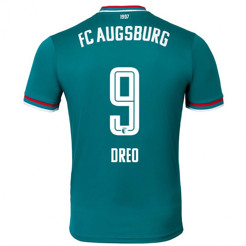 Danxen Män David Dreo #9 Mörkgrön Bortatröja Matchtröjor 2024/25 Tröjor T-Tröja
