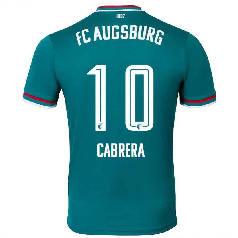 Danxen Män Juan Cabrera #10 Mörkgrön Bortatröja Matchtröjor 2024/25 Tröjor T-Tröja