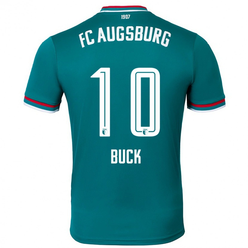 Danxen Män Dustin Buck #10 Mörkgrön Bortatröja Matchtröjor 2024/25 Tröjor T-Tröja