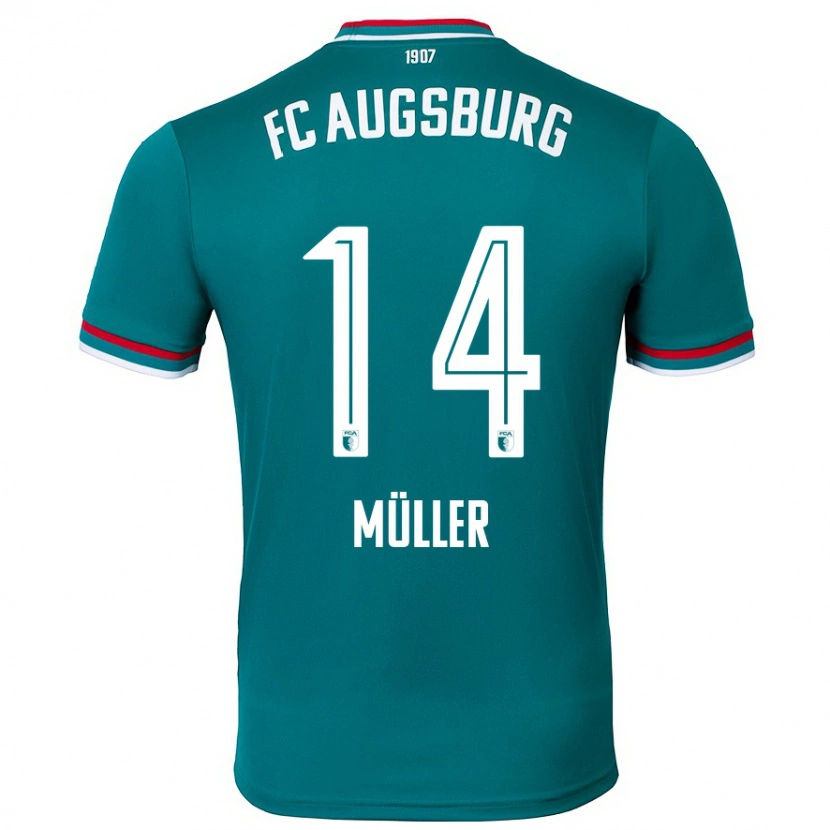 Danxen Män Mato Müller #14 Mörkgrön Bortatröja Matchtröjor 2024/25 Tröjor T-Tröja