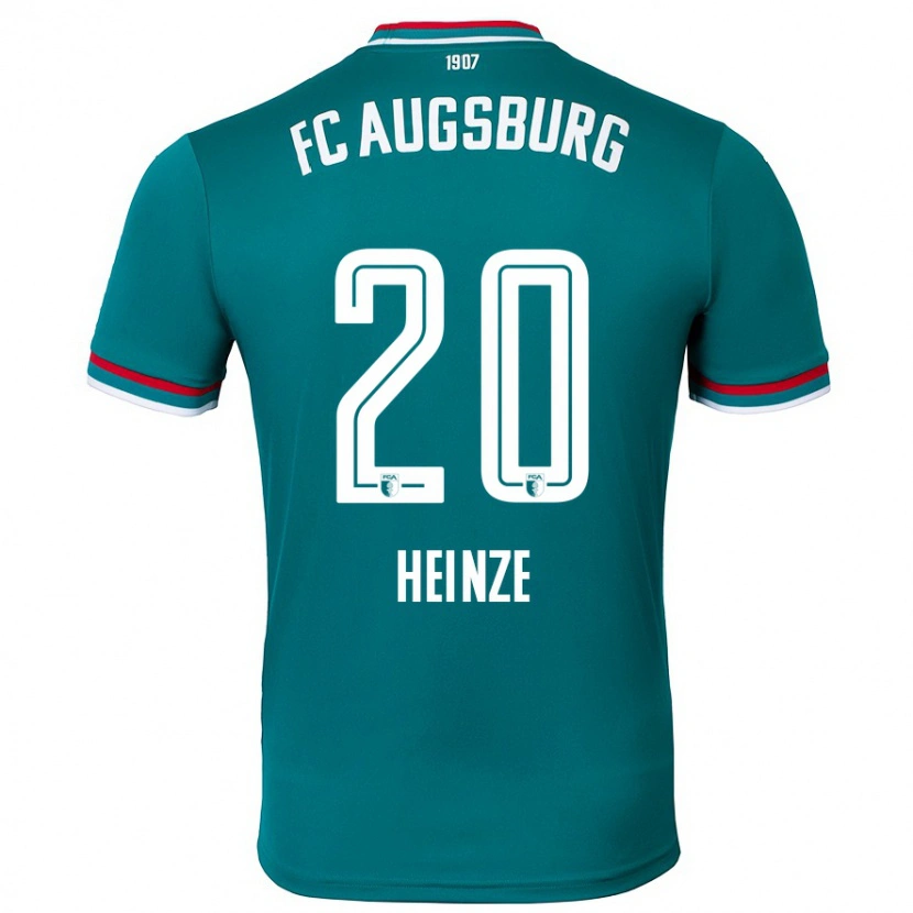 Danxen Män Fynn Heinze #20 Mörkgrön Bortatröja Matchtröjor 2024/25 Tröjor T-Tröja