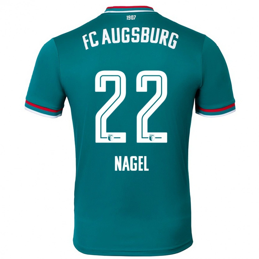 Danxen Män Timo Nagel #22 Mörkgrön Bortatröja Matchtröjor 2024/25 Tröjor T-Tröja