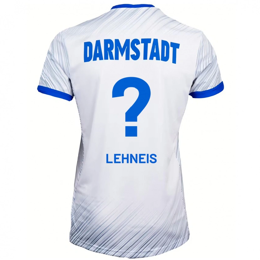 Danxen Män Daniel Lehneis #0 Vit Blå Bortatröja Matchtröjor 2024/25 Tröjor T-Tröja