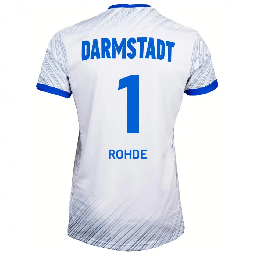 Danxen Män Til Rohde #1 Vit Blå Bortatröja Matchtröjor 2024/25 Tröjor T-Tröja