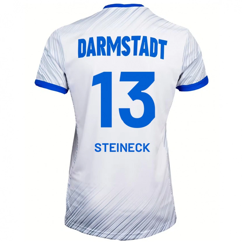 Danxen Män Tom Steineck #13 Vit Blå Bortatröja Matchtröjor 2024/25 Tröjor T-Tröja