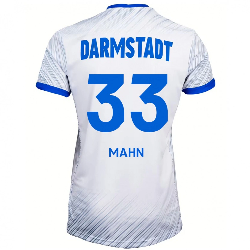 Danxen Män Jeremy Mahn #33 Vit Blå Bortatröja Matchtröjor 2024/25 Tröjor T-Tröja
