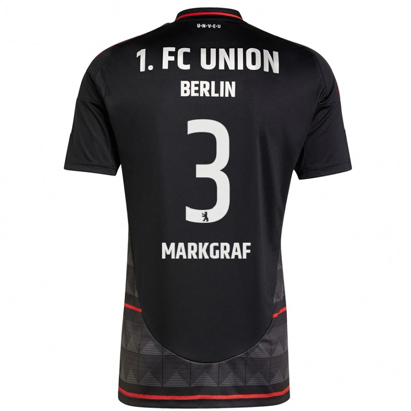 Danxen Män Andrik Markgraf #3 Svart Bortatröja Matchtröjor 2024/25 Tröjor T-Tröja