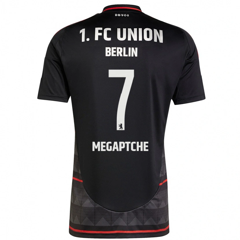 Danxen Män Yann Megaptche #7 Svart Bortatröja Matchtröjor 2024/25 Tröjor T-Tröja