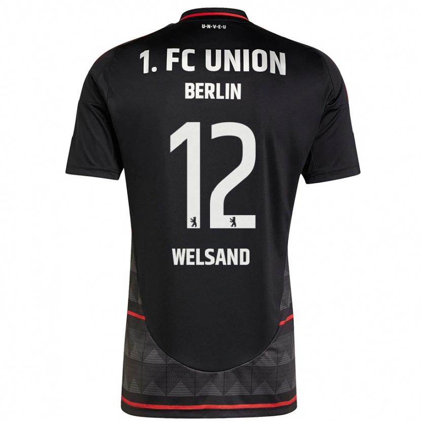 Danxen Män Oskar Welsand #12 Svart Bortatröja Matchtröjor 2024/25 Tröjor T-Tröja