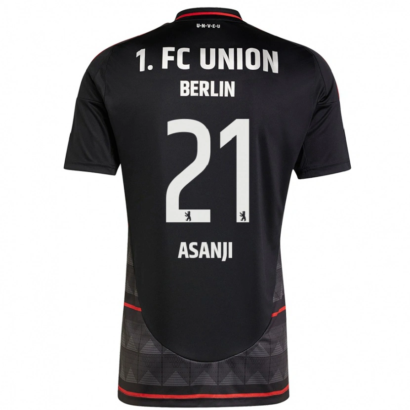 Danxen Män Levis Asanji #21 Svart Bortatröja Matchtröjor 2024/25 Tröjor T-Tröja