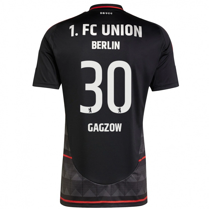 Danxen Män Fritz Gagzow #30 Svart Bortatröja Matchtröjor 2024/25 Tröjor T-Tröja