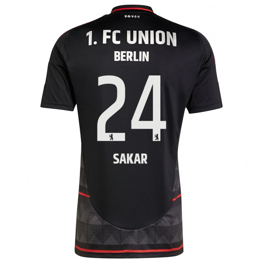 Danxen Män Fatma Sakar #24 Svart Bortatröja Matchtröjor 2024/25 Tröjor T-Tröja