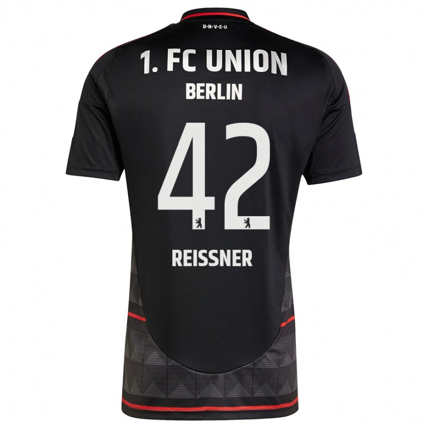Danxen Män Naika Reissner #42 Svart Bortatröja Matchtröjor 2024/25 Tröjor T-Tröja