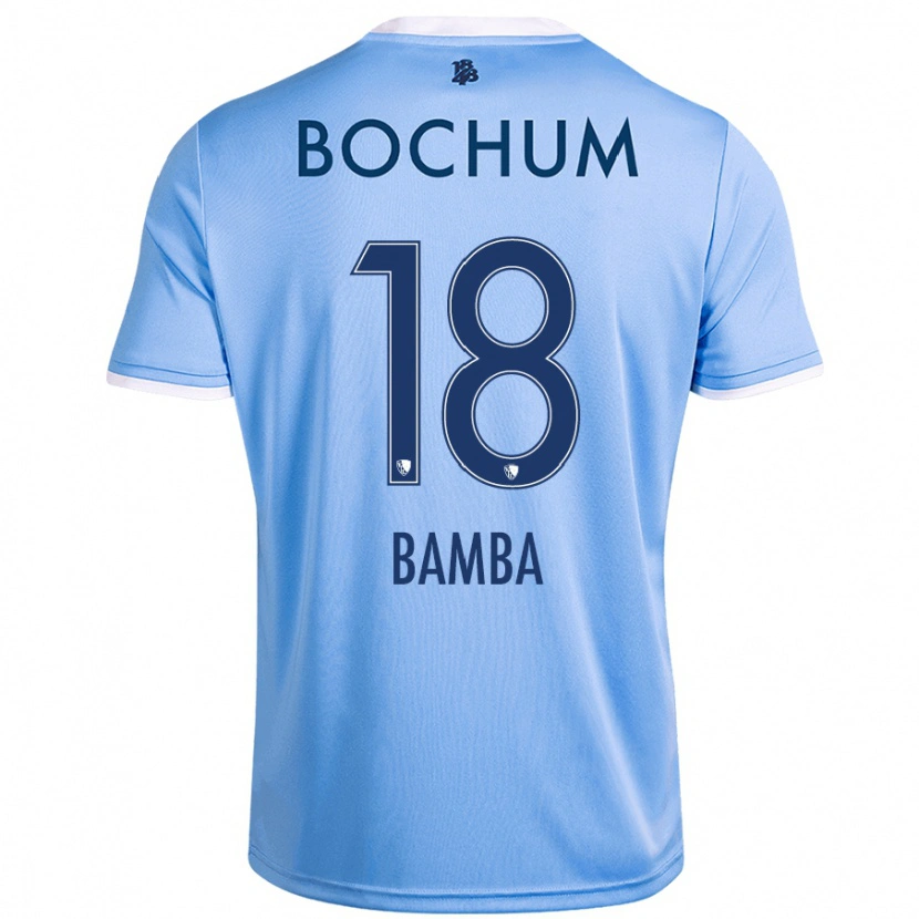 Danxen Män Samuel Bamba #18 Himmelsblå Bortatröja Matchtröjor 2024/25 Tröjor T-Tröja