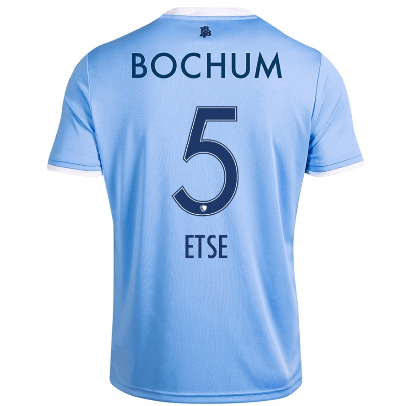 Danxen Män Julian Etse #5 Himmelsblå Bortatröja Matchtröjor 2024/25 Tröjor T-Tröja