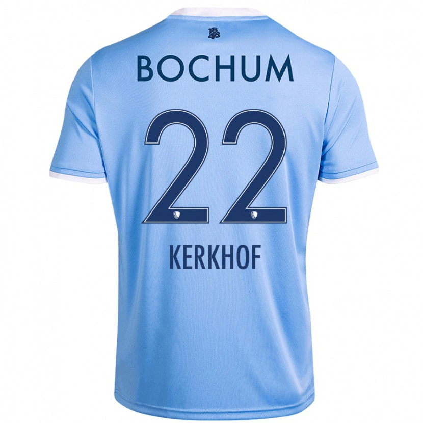 Danxen Män Nina Kerkhof #22 Himmelsblå Bortatröja Matchtröjor 2024/25 Tröjor T-Tröja