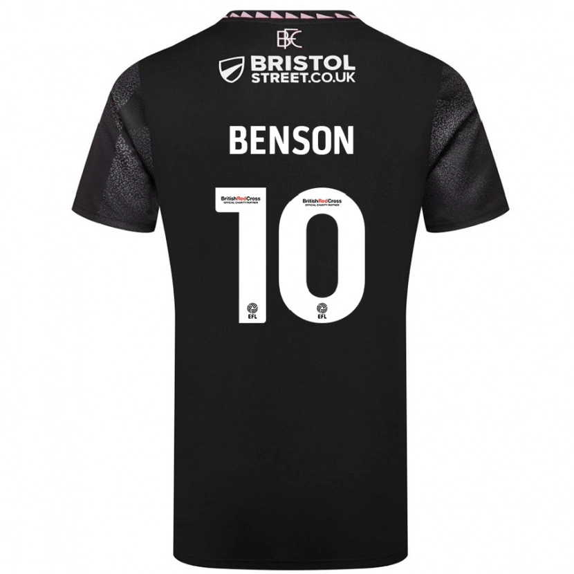 Danxen Män Benson Manuel #10 Svart Bortatröja Matchtröjor 2024/25 Tröjor T-Tröja
