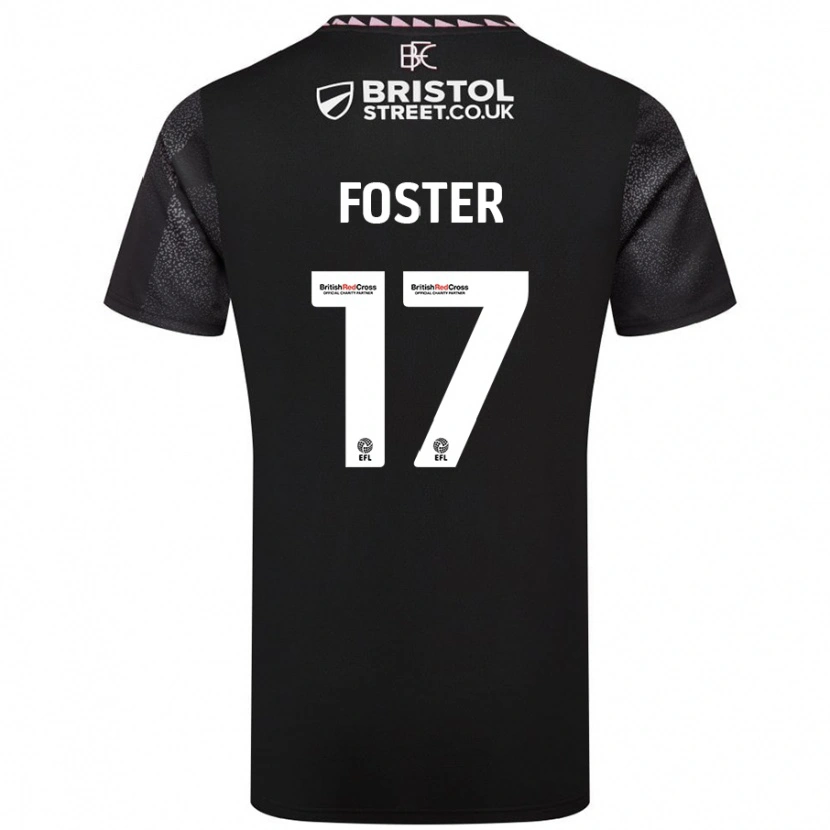 Danxen Män Lyle Foster #17 Svart Bortatröja Matchtröjor 2024/25 Tröjor T-Tröja