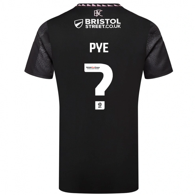 Danxen Män Logan Pye #0 Svart Bortatröja Matchtröjor 2024/25 Tröjor T-Tröja