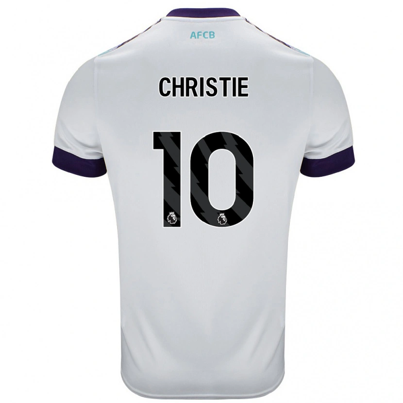 Danxen Män Ryan Christie #10 Vit Grön Lila Bortatröja Matchtröjor 2024/25 Tröjor T-Tröja