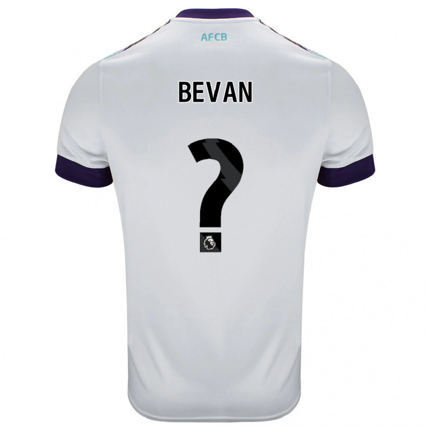 Danxen Män Owen Bevan #0 Vit Grön Lila Bortatröja Matchtröjor 2024/25 Tröjor T-Tröja